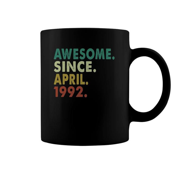 30 Years Old Awesome Since April 1992 30Th Birthday Gifts Coffee Mug