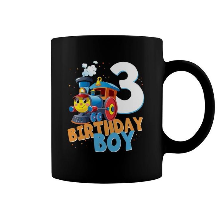 3Rd Birthday Train Boys Girls 3 Years Old I'm Three Gift Coffee Mug