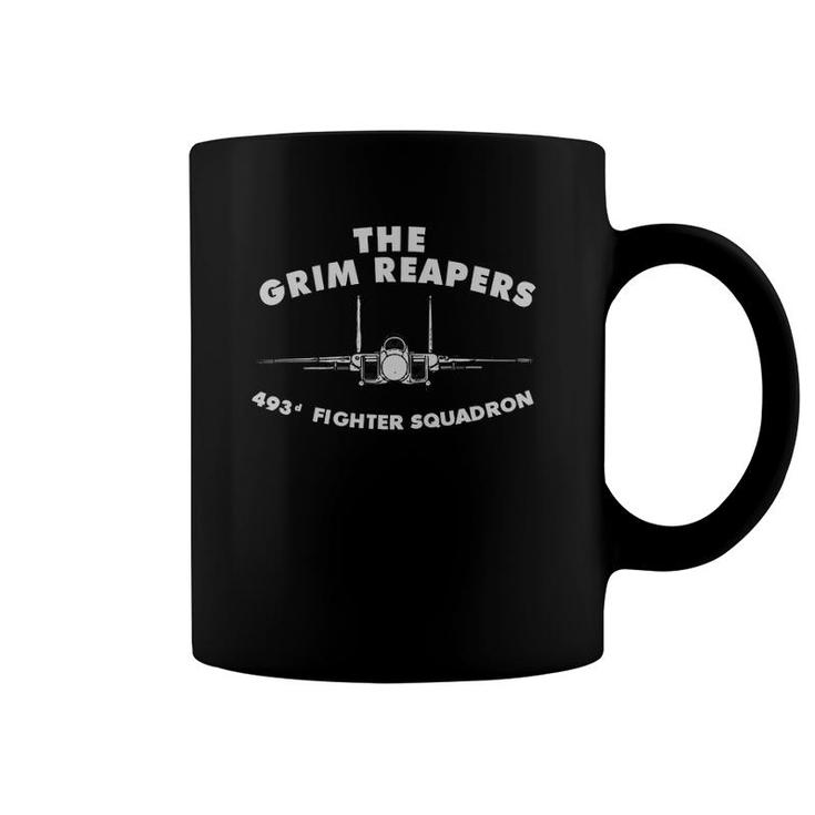 493Rd Fighter Squadron The Grim Reapers F-15 Ver2 Coffee Mug