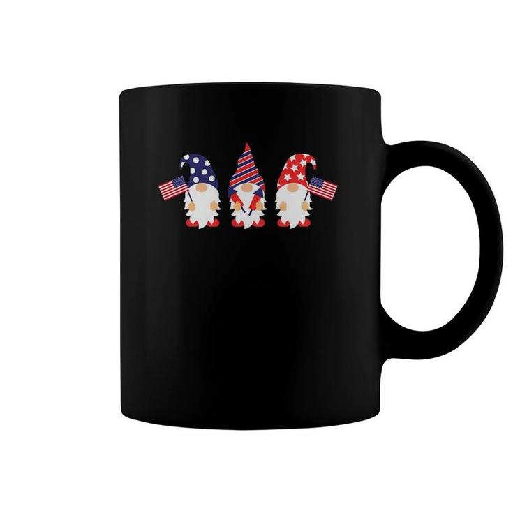 4Th Of July Gnomes Funny American Flag Patriotic Coffee Mug