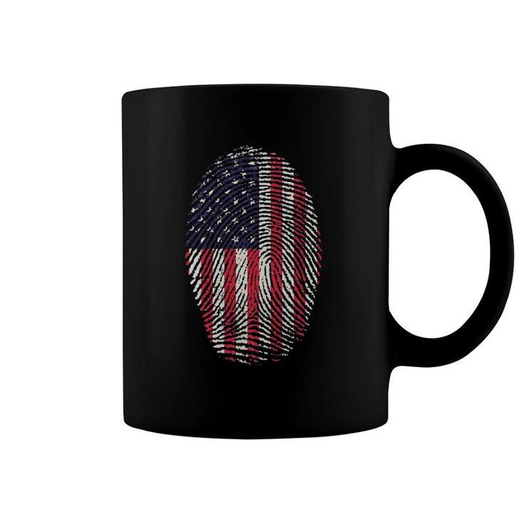 4Th Of July S Fingerprint Flag 4Th Of July S Kids Coffee Mug