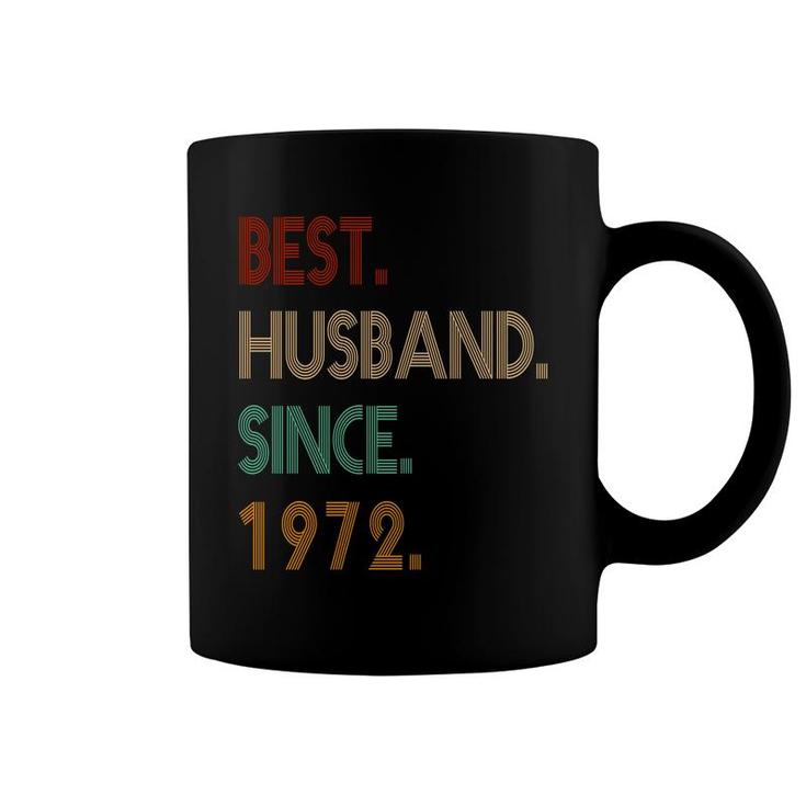 50Th Birthday Gift Best Husband Since 1972 Coffee Mug