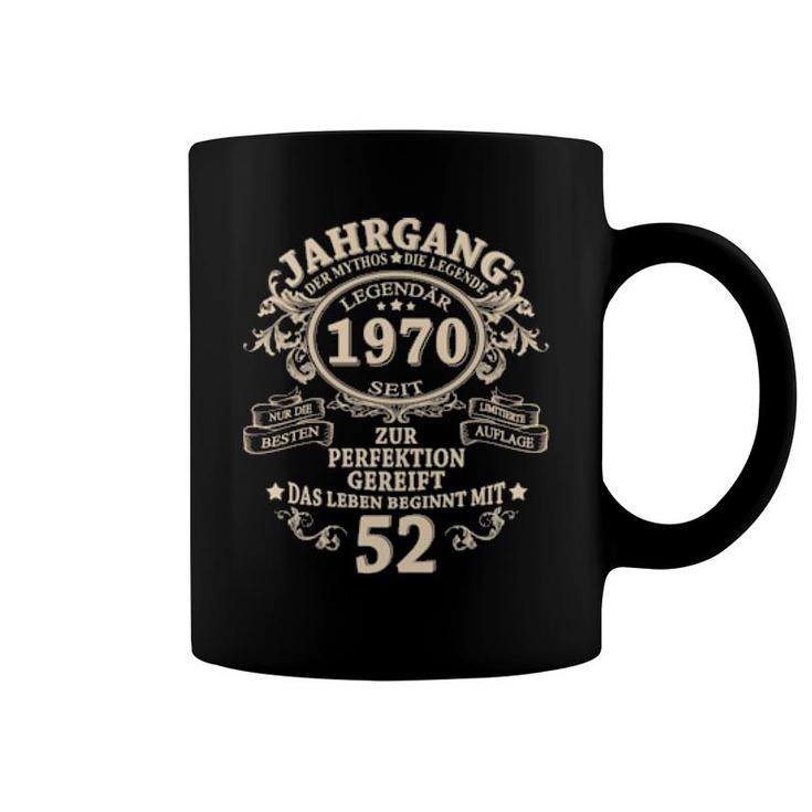 52 Geburtstag Geschenk Mann Mythos Legende Jahrgang 1970 Langarm Coffee Mug