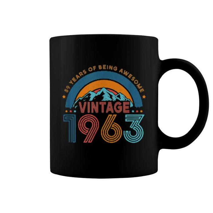 59 Years Old Retro 80S Style 59Th Birthday Born In 1963  Coffee Mug