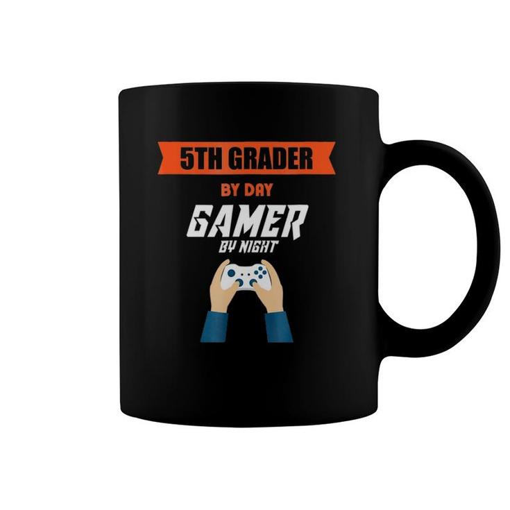 5Th Grader By Day Gamer Night Funny Student Gaming Coffee Mug