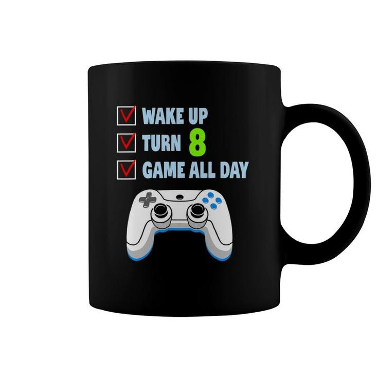 8 Years Old Boy Gamer Birthday Party 8Th Birthday Gift Coffee Mug