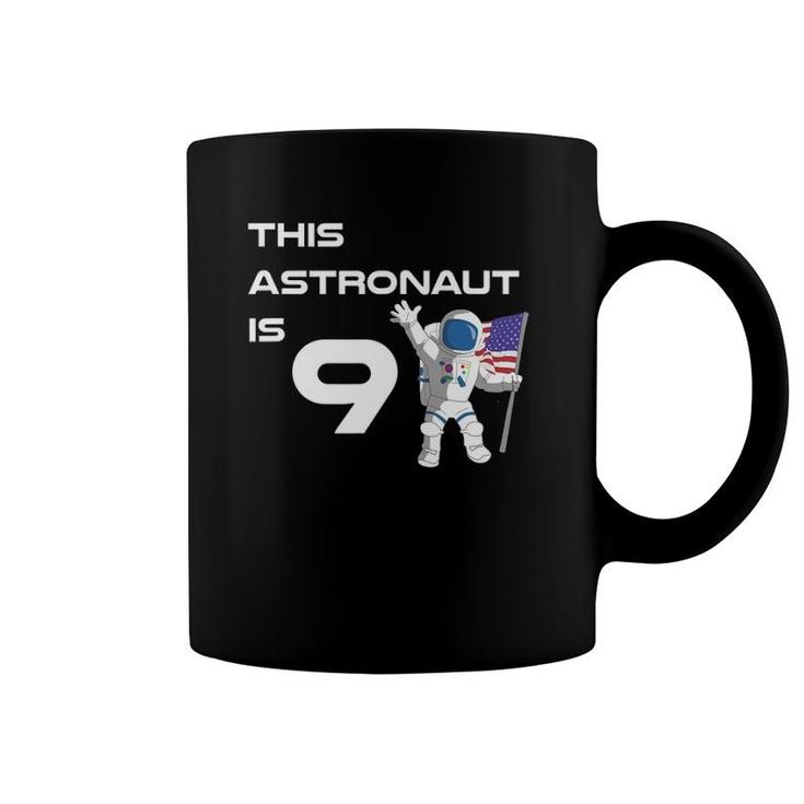9 Years Old Outer Space Birthday Party 9Th Birthday  Coffee Mug
