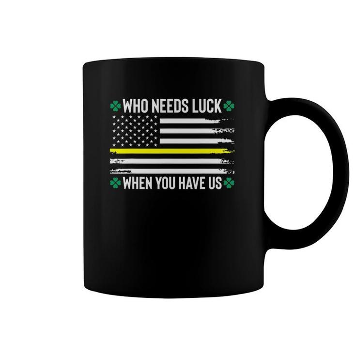 911 Dispatcher St Patrick's Day Flag Coffee Mug