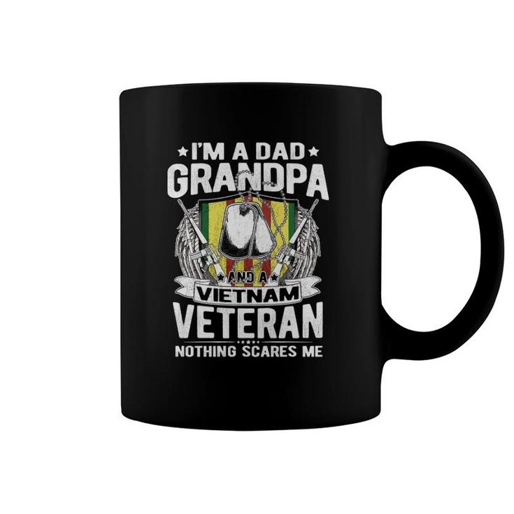 A Dad Grandpa And Vietnam Veteran Proud Retired Soldier Gift Coffee Mug