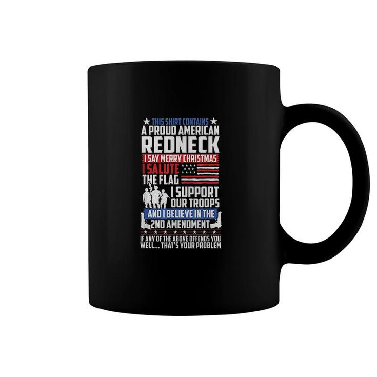 A Proud American Redneck Support Coffee Mug