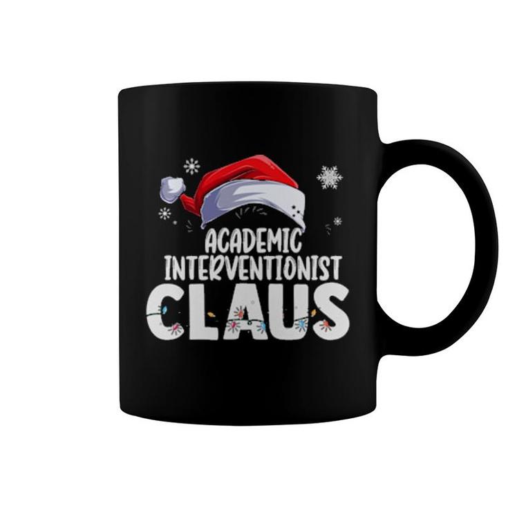 Academic Interventionist Santa Claus Christmas Matching Xmas  Coffee Mug