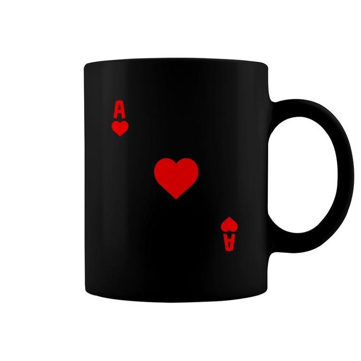 Ace Of Hearts Cards Deck Halloween Costume Coffee Mug