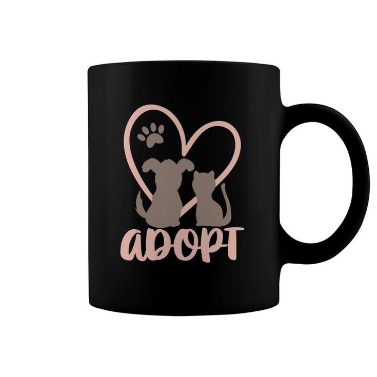 Adopt Rescue Pet Owner Rescue Mom Or Dad - Dog And Cat  Coffee Mug