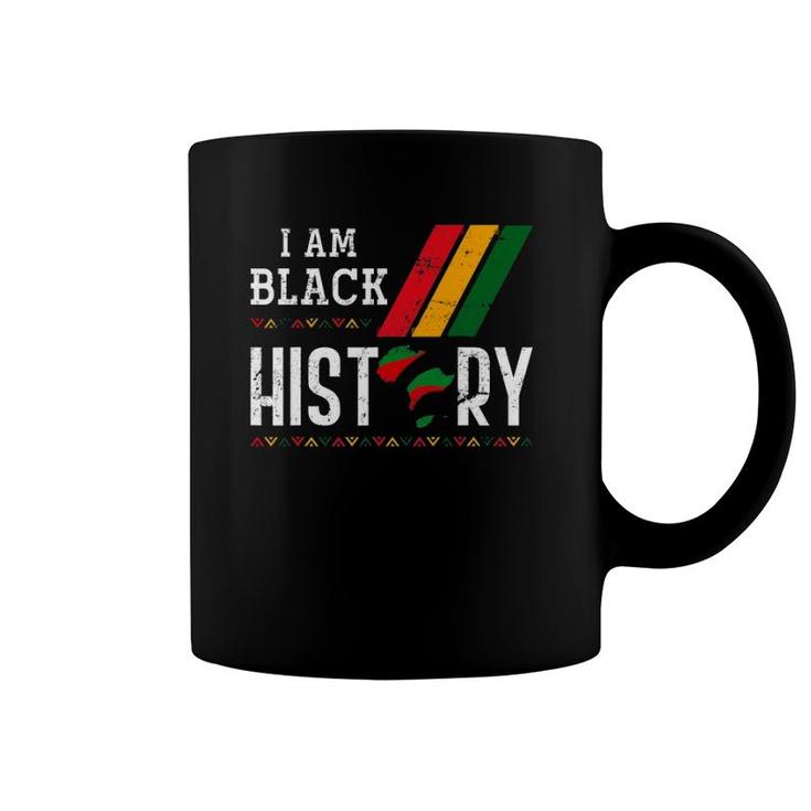 African Roots American Pride Gift I Am Black History Month Coffee Mug