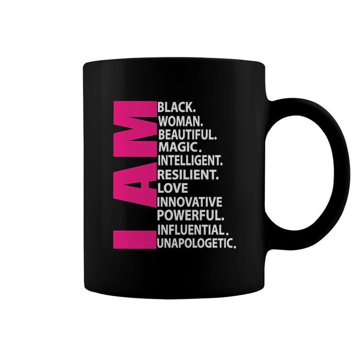 Afro Girl I Am Black Woman Coffee Mug