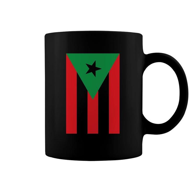 Afro Latino Flag Afro Boricua Puerto Rico African Latinx Pr  Coffee Mug