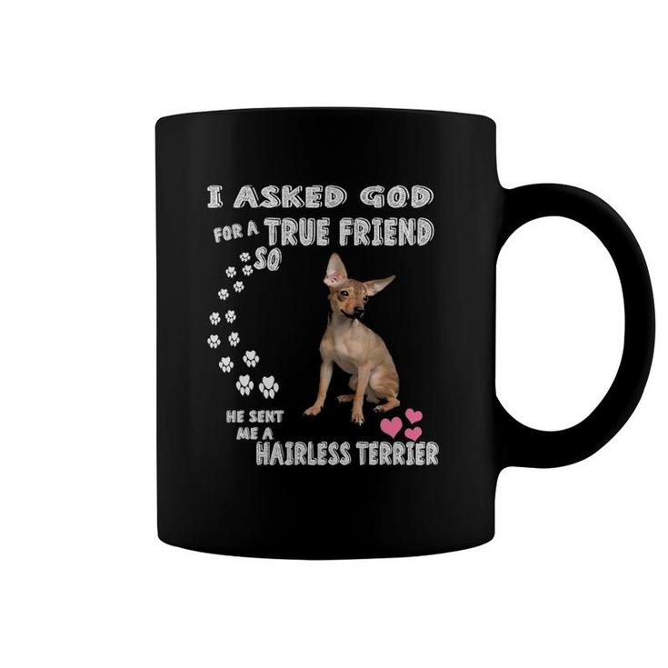 Aht Dog Quote Mom Dad Print Cute American Hairless Terrier Coffee Mug