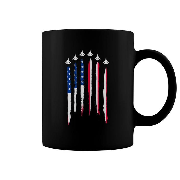 Air Force Flyover 4Th Of July Gift Coffee Mug