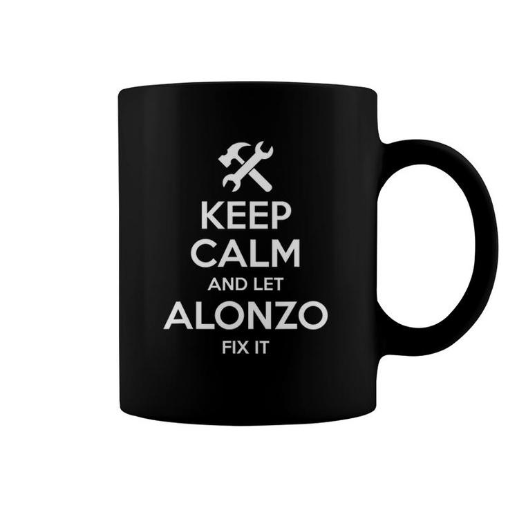 Alonzo Fix Quote Funny Birthday Personalized Name Gift Idea Coffee Mug