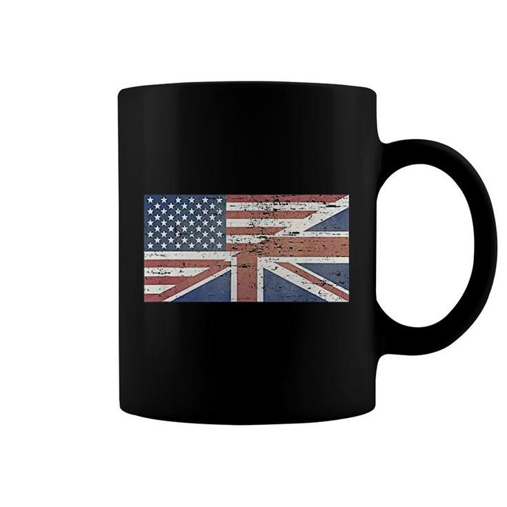 America Usa Uk Union Jack Flag United States Kingdom Britain Coffee Mug