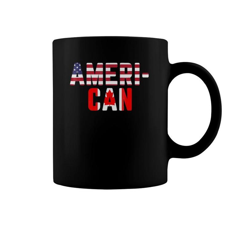 American Canadian Flag America Canada Patriotic Coffee Mug