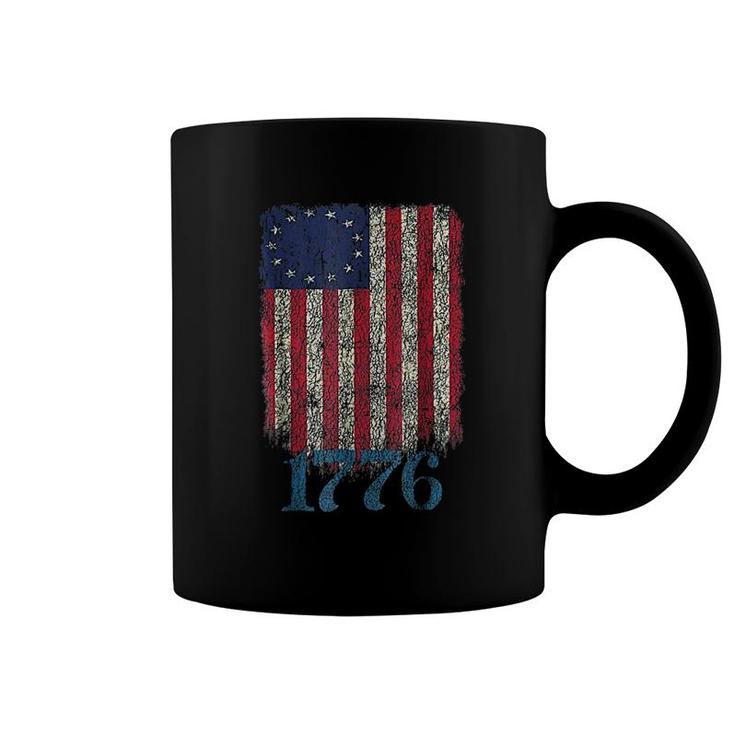 American Flag 1776 Retro Coffee Mug