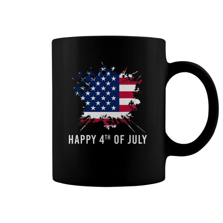 American Flag Happy 4Th Of July Coffee Mug