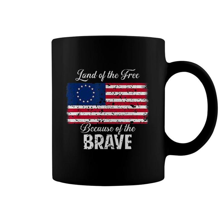 American Flag Land Of The Free Coffee Mug
