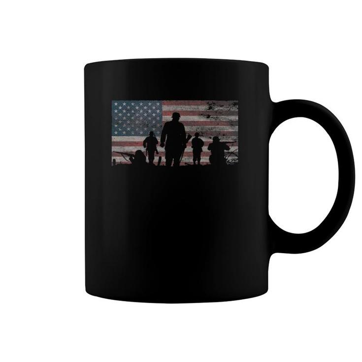 American Flag Military Veteran Appreciation Coffee Mug