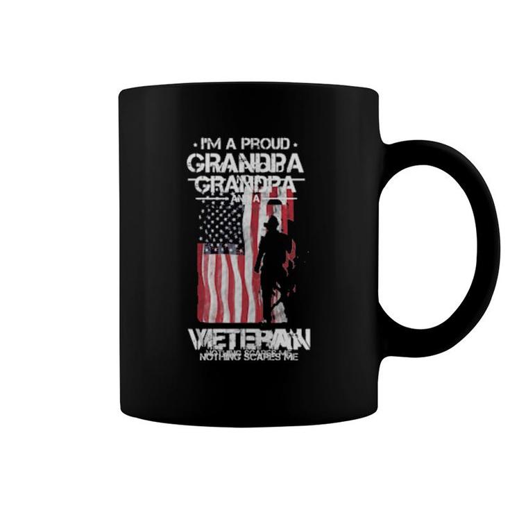 American Flag Us Grandpa Vet Veterans Day  Coffee Mug