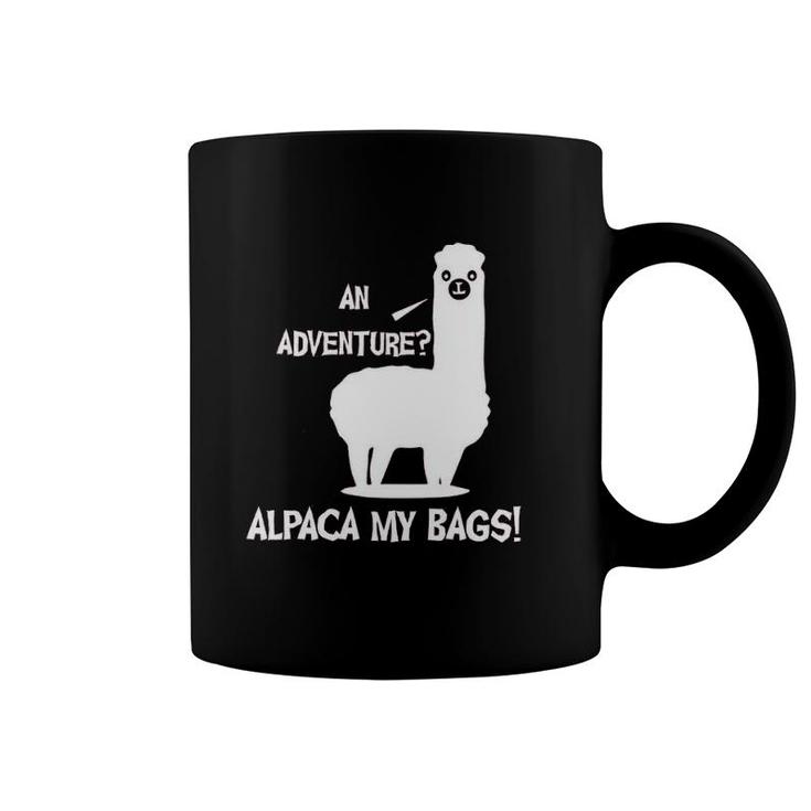 An Adventure Alpaca Bag Funny Vacation Coffee Mug