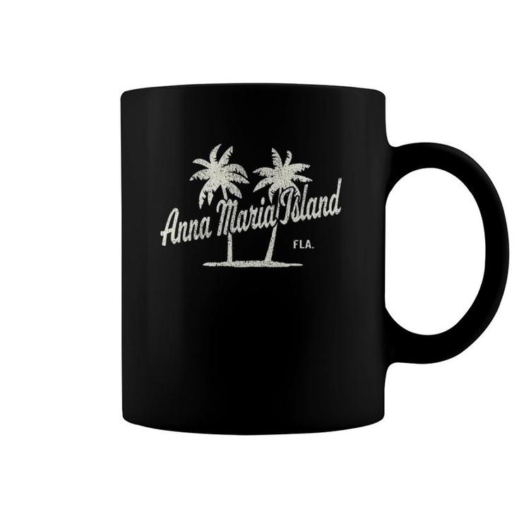 Anna Maria Island Florida Vintage 70S Palm Trees Graphic Coffee Mug