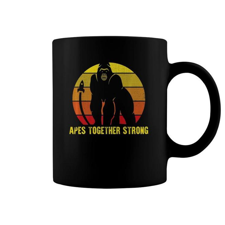 Apes Together Strong Graphic Stock Trading Meme  Coffee Mug