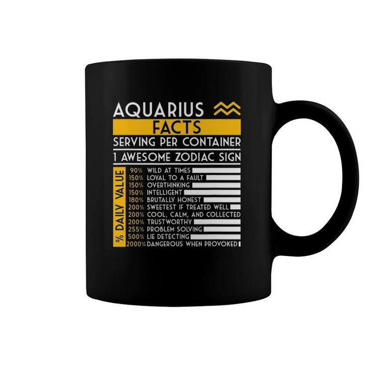 Aquarius Facts Zodiac Horoscope Funny Astrology Star Sign Coffee Mug