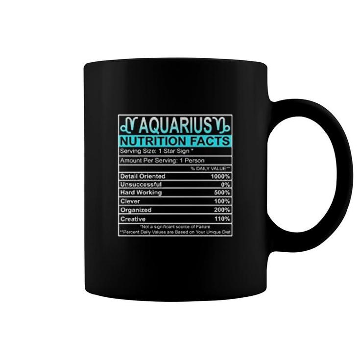 Aquarius Nutrition Facts Coffee Mug