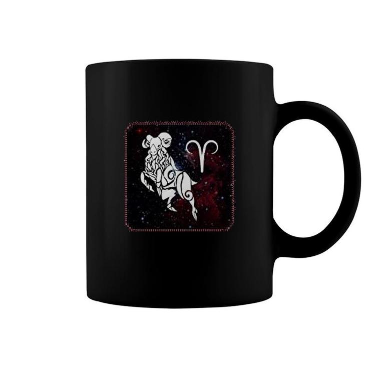 Aries Zodiac Sign Horoscope In Space Coffee Mug