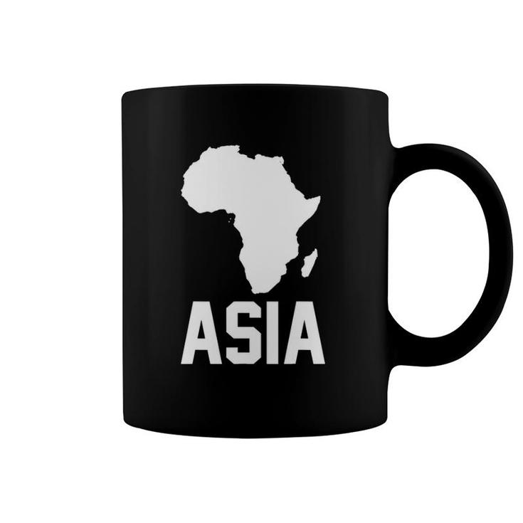 Asia With Africa Map Geography Teacher Gift Coffee Mug
