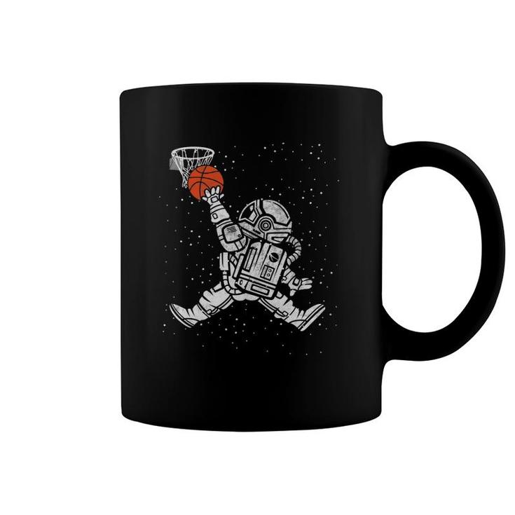 Astronaut Slam Dunk Basketball Space Coffee Mug