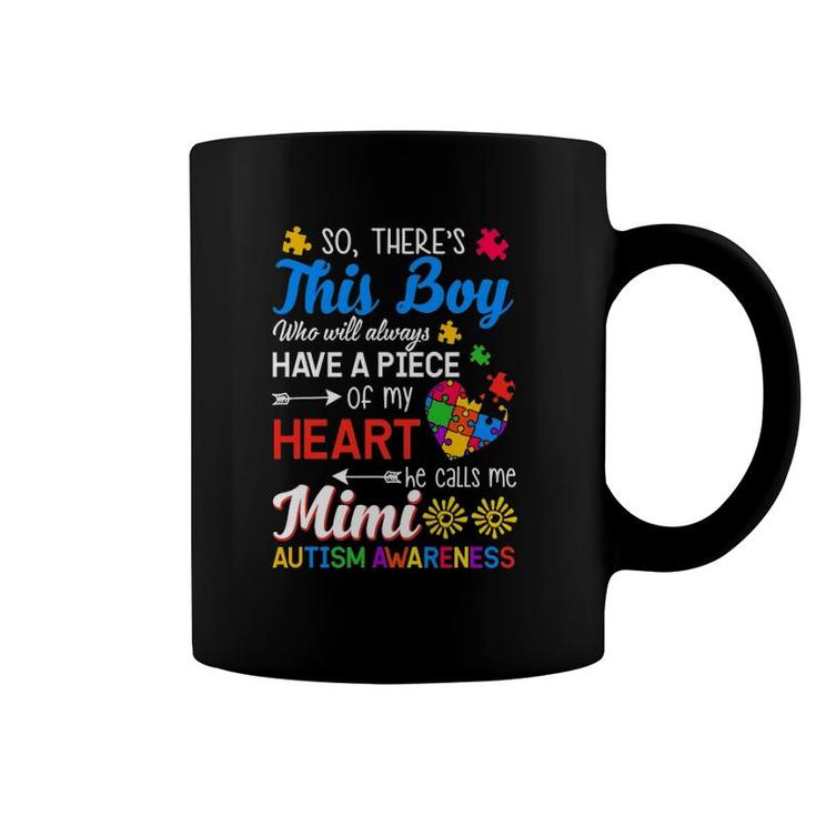 Autism Awareness Grandson Grandma Mimi Gift Coffee Mug