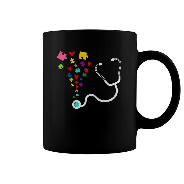 Autism Nurse For Women Men Autism Awareness Coffee Mug