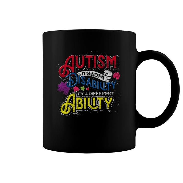 Autistic Kids It's A Different Ability Autism Awareness Month  Coffee Mug