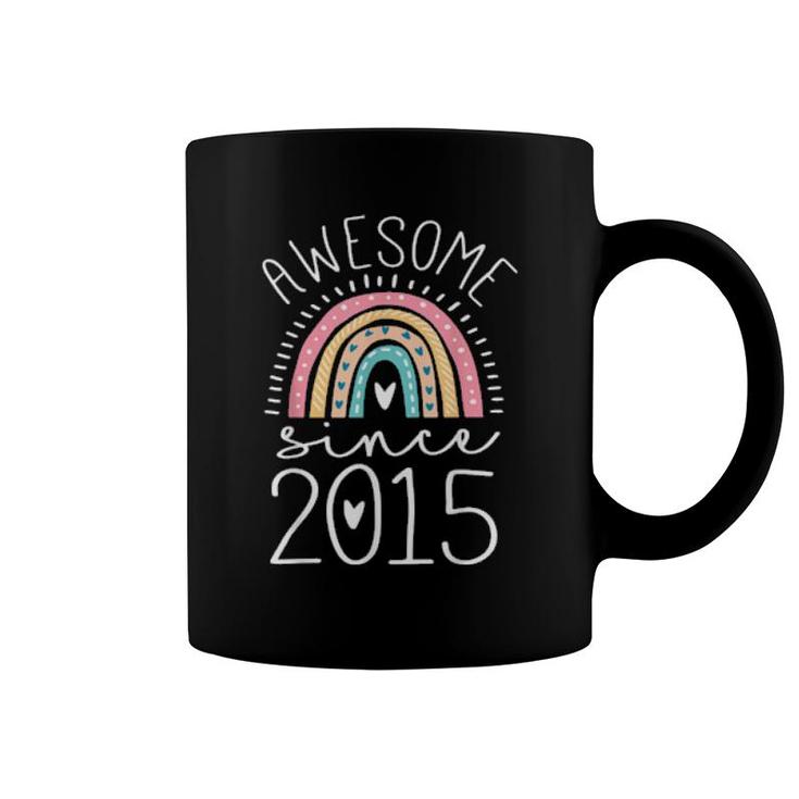 Awesome Since 2015 6Th Birthday Rainbow Born In 2015  Coffee Mug