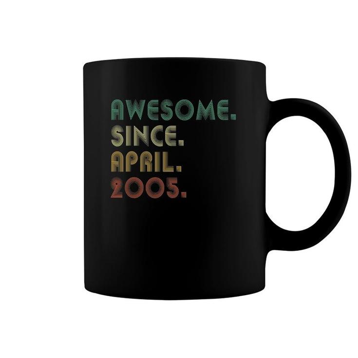 Awesome Since April 2005 16Th Birthday For 16 Years Old Boy Coffee Mug