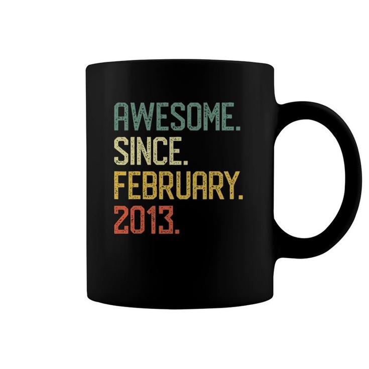 Awesome Since February 2013 9Th Birthday 9 Years Old Gift Coffee Mug