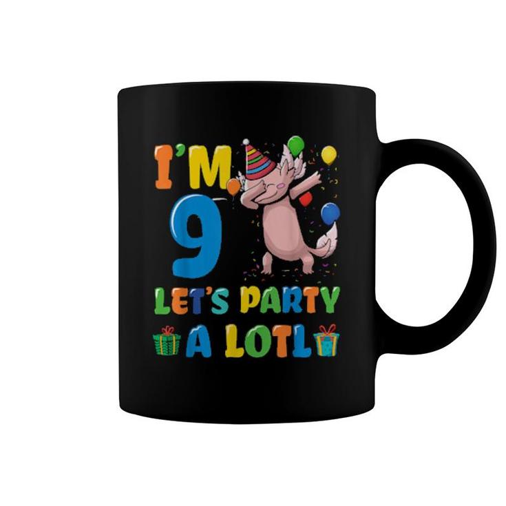 Axolotl Birthday As 9Th Birthday 9 Years Old  Coffee Mug