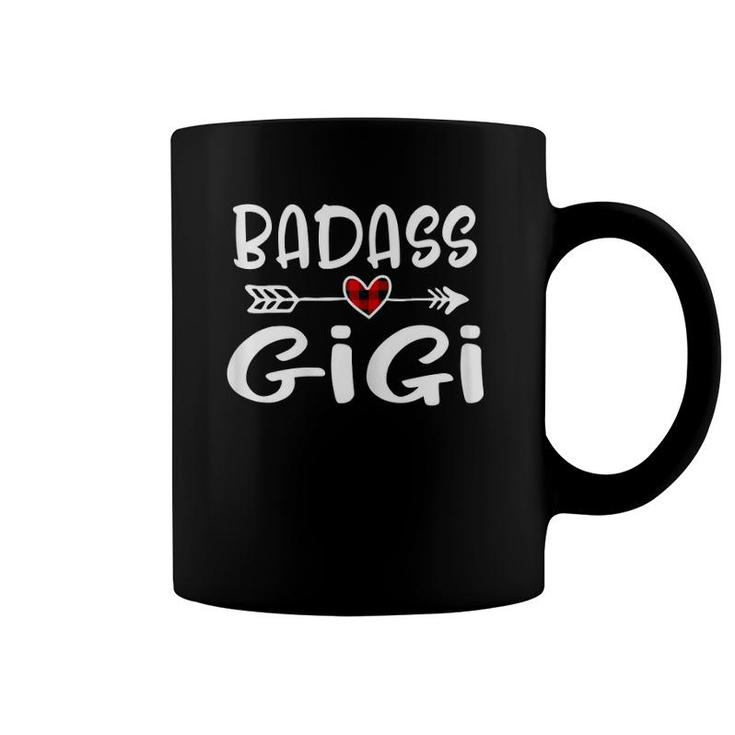Badass Gigi Buffalo Plaid Grandmother Grandma Coffee Mug