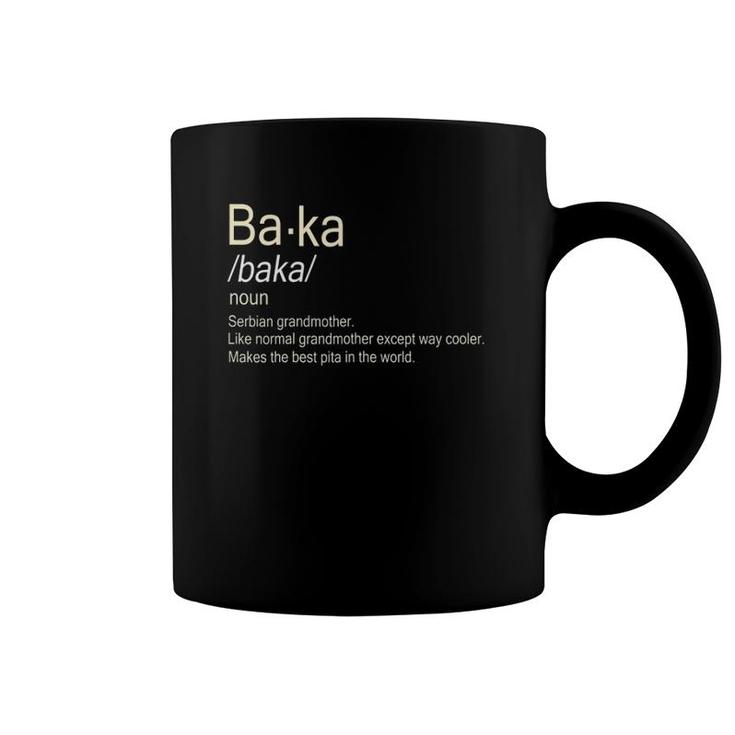Baka Serbian Grandmother Matching Family Outfits Coffee Mug