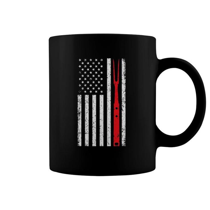 Barbecue  For Men Dad Patriotic American Flag Bbq Tools Coffee Mug