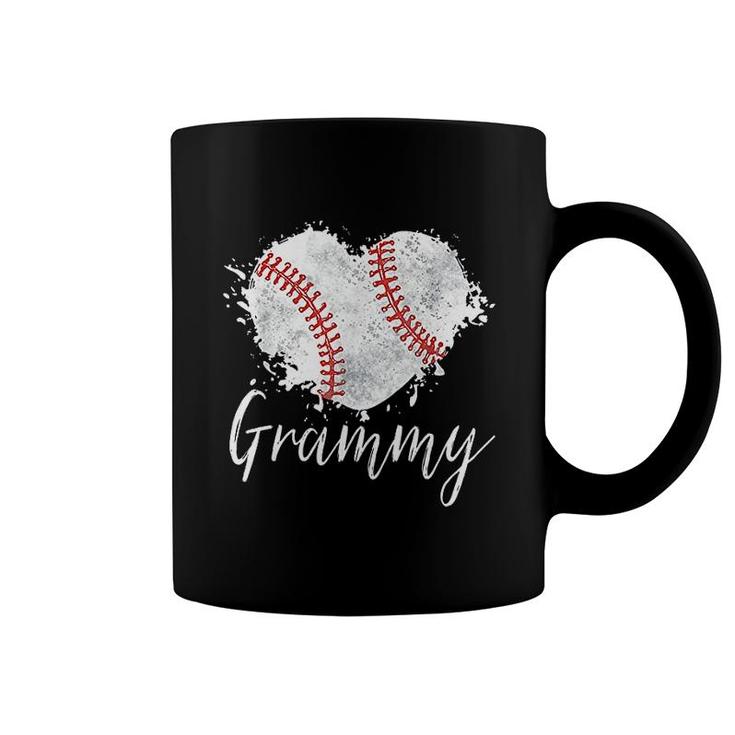 Baseball Grammy Baseball Love Heart Coffee Mug