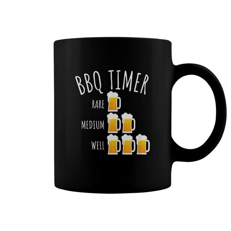 Bbq Timer Beer Drinking Funny Grilling Coffee Mug